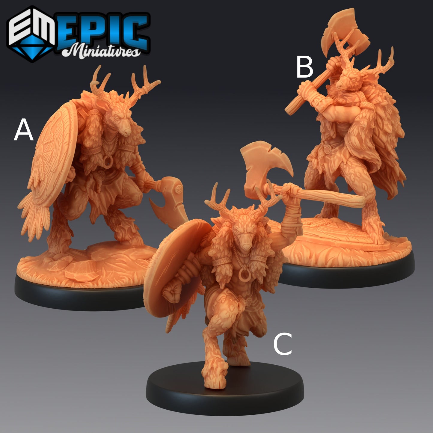 Deer Folk - Epic Miniatures 