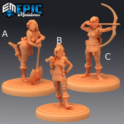 Half Dwarf Adventurer - Epic Miniatures 