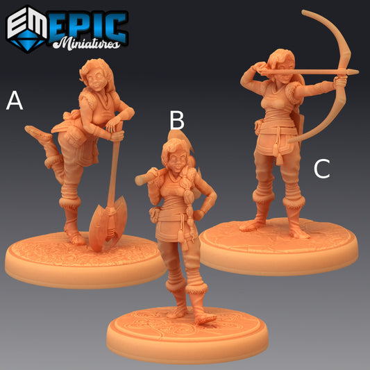 Half Dwarf Adventurer - Epic Miniatures 