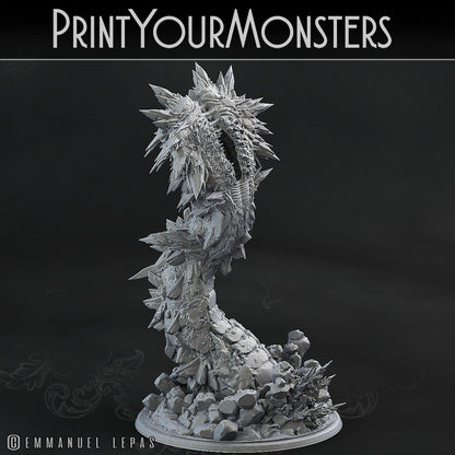 Giant Ice Worm - Print Your Monsters 