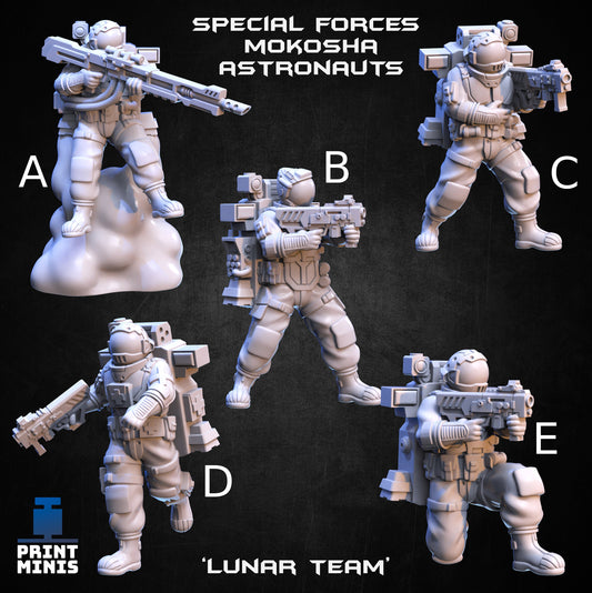 Special Forces Mokosha Astronauts, Lunar Team- Print Minis 