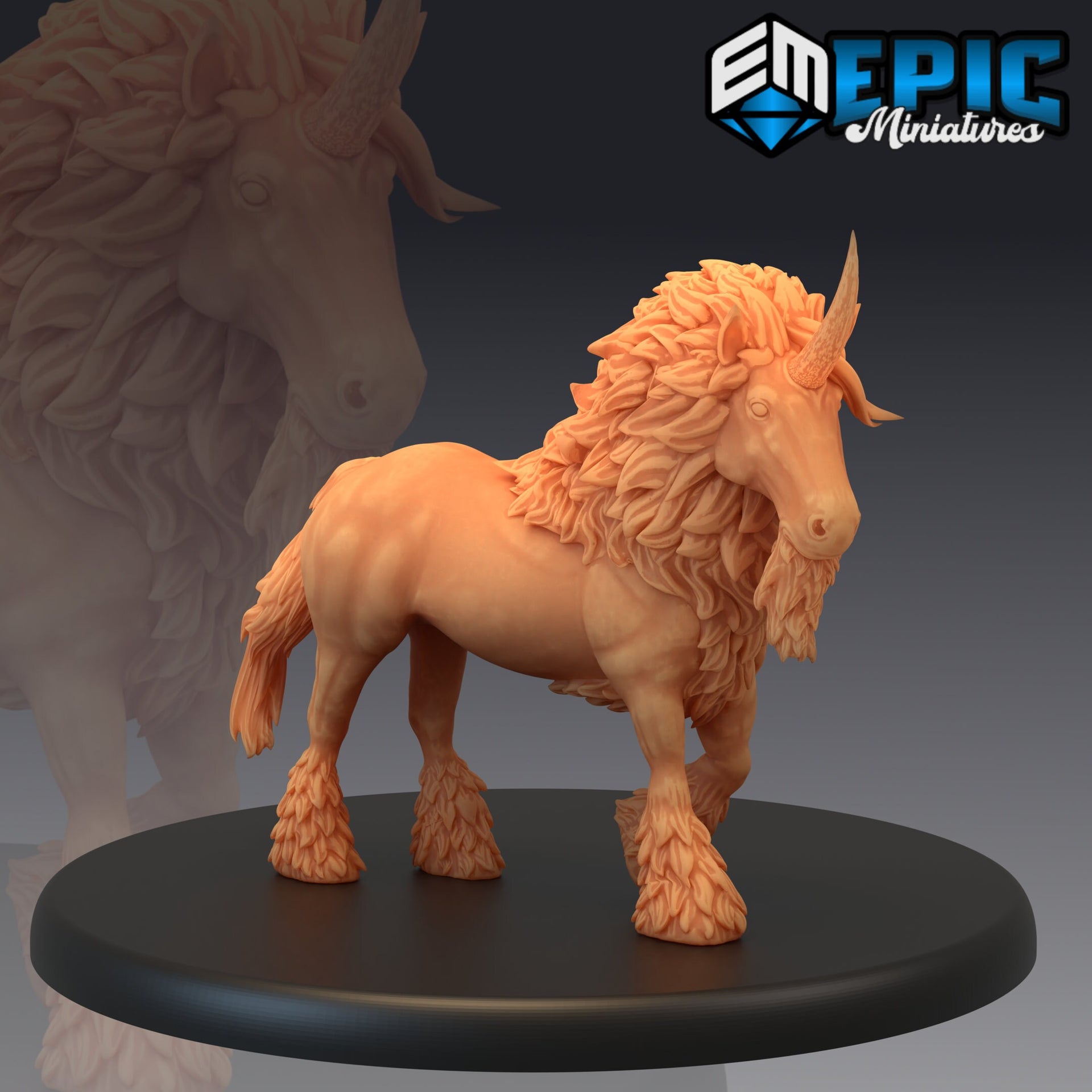Manned Unicorn - Epic Miniatures 