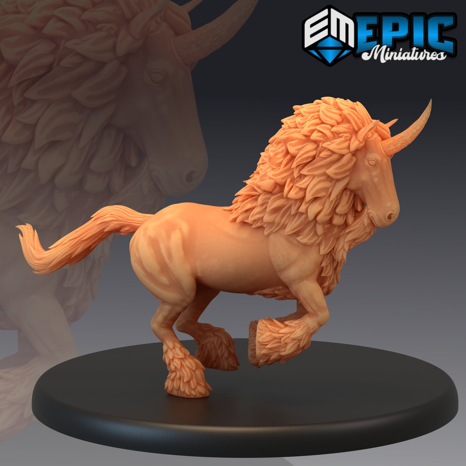 Manned Unicorn - Epic Miniatures 
