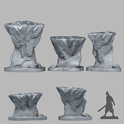Coastal Tepoys Scatter Terrain - Fantastic Plants and Rocks 