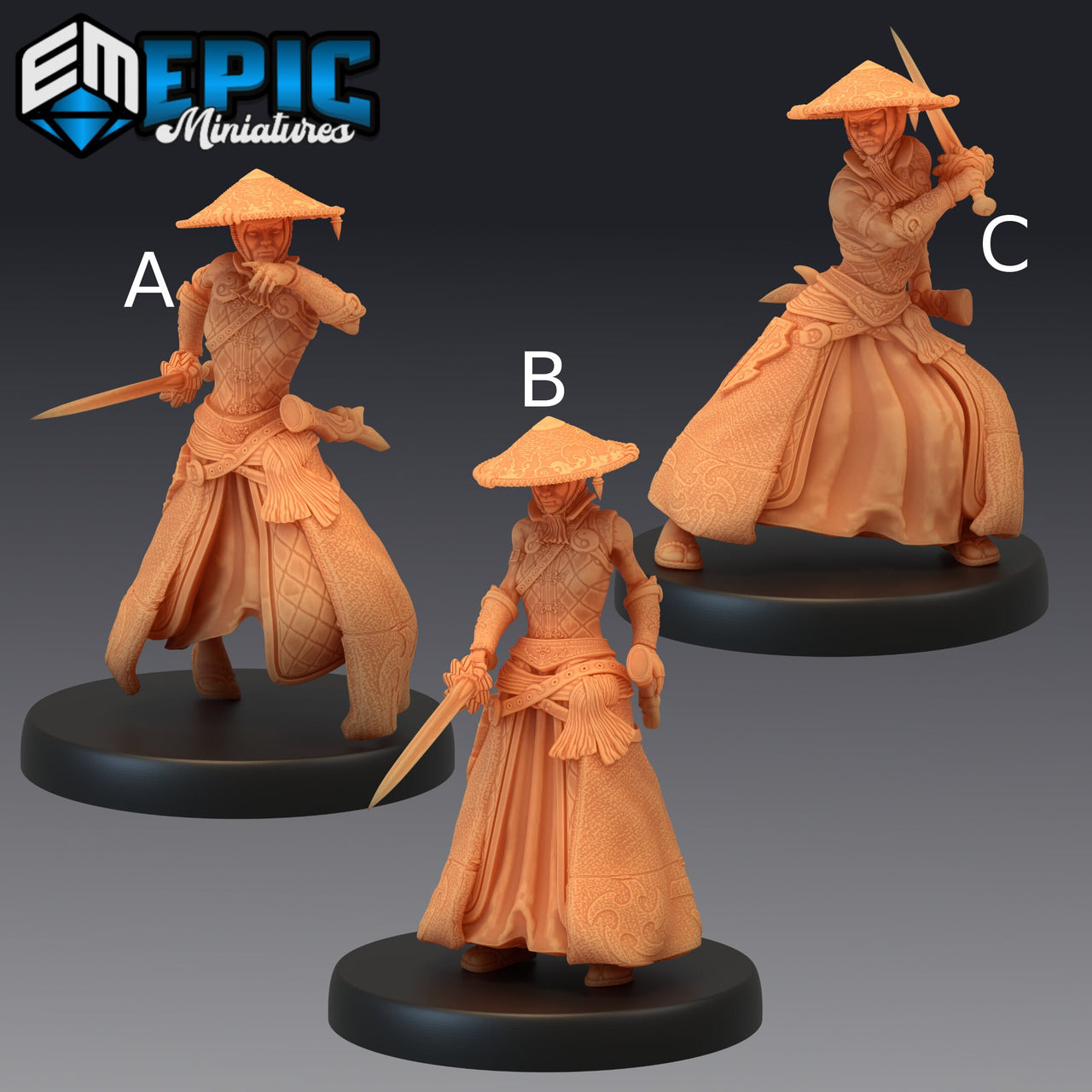 Warrior Monk Female - Epic Miniatures