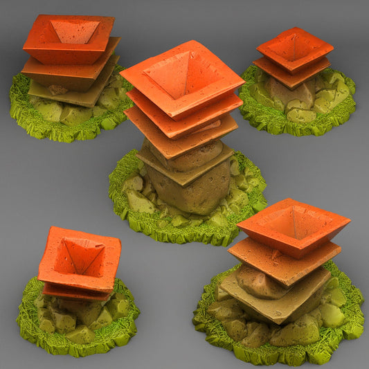Asian Celebration Stones Scatter Terrain - Fantastic Plants and Rocks 