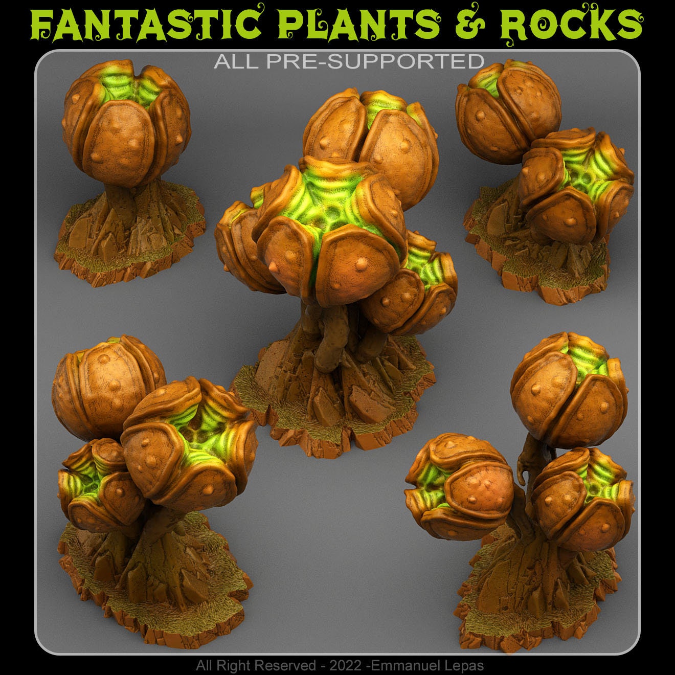 Insanity Spore Pods Scatter Terrain - Fantastic Plants and Rocks 