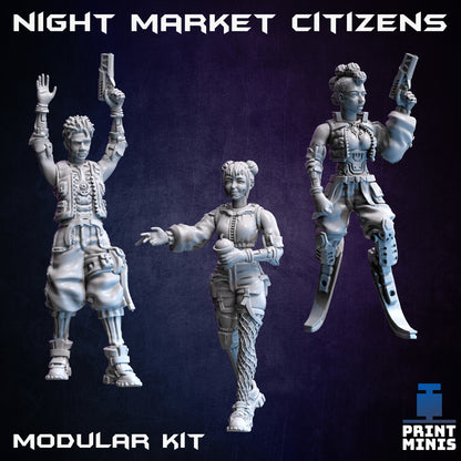 Modular Night Market Citizens - Print Minis 