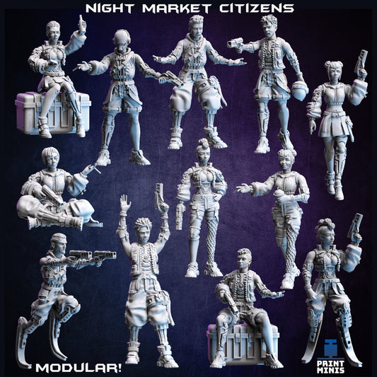 Modular Night Market Citizens - Print Minis 