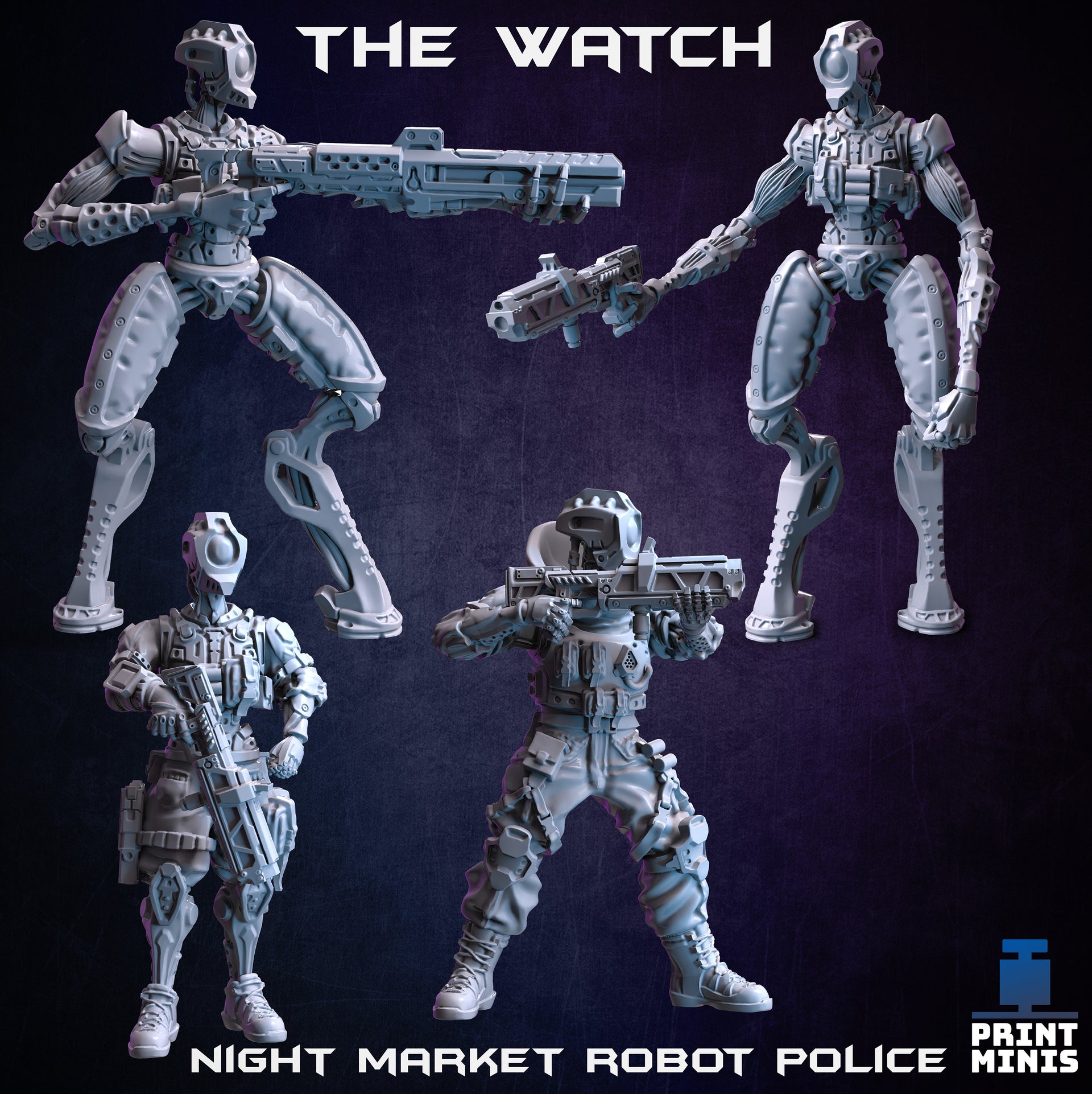 The Watch,  Modular Night Market  Police - Print Minis 