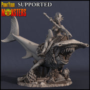 Hammerhead Shark Rider - Print Your Monsters 