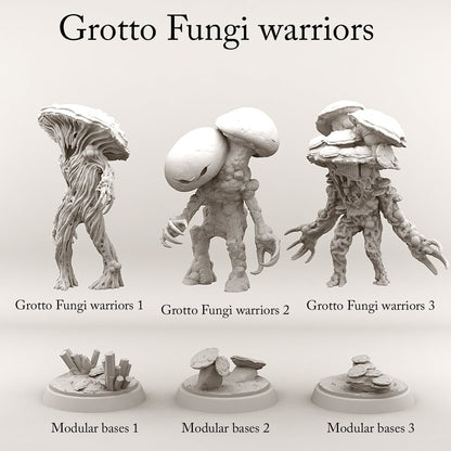 Grotto Fungi Warriors - Print Your Monsters 