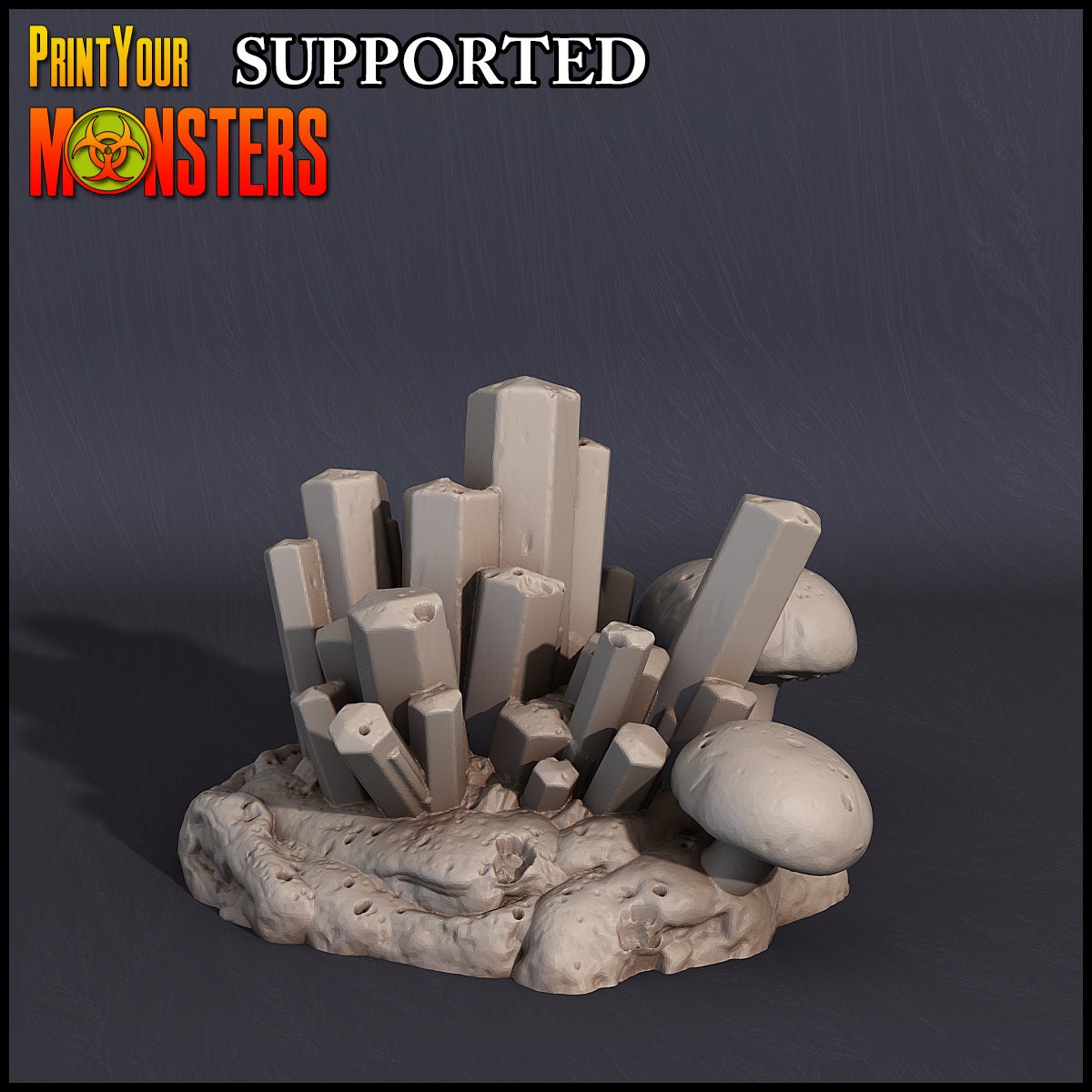 Fungus Grotto Scenary - Print Your Monsters 