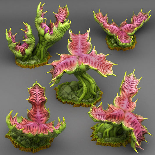 Dragontongue Mancatcher Scatter Terrain - Fantastic Plants and Rocks 