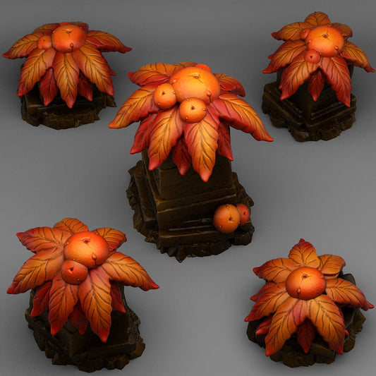 Maya Mushroom Flowers Scatter Terrain - Fantastic Plants and Rocks 