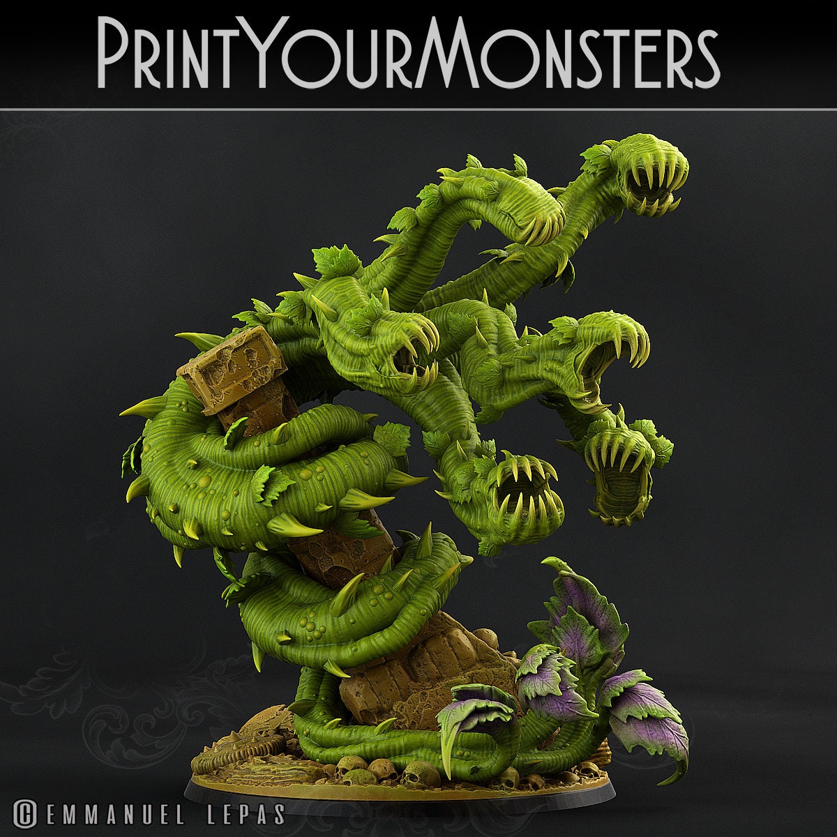 Verdant Hydra - Print Your Monsters 