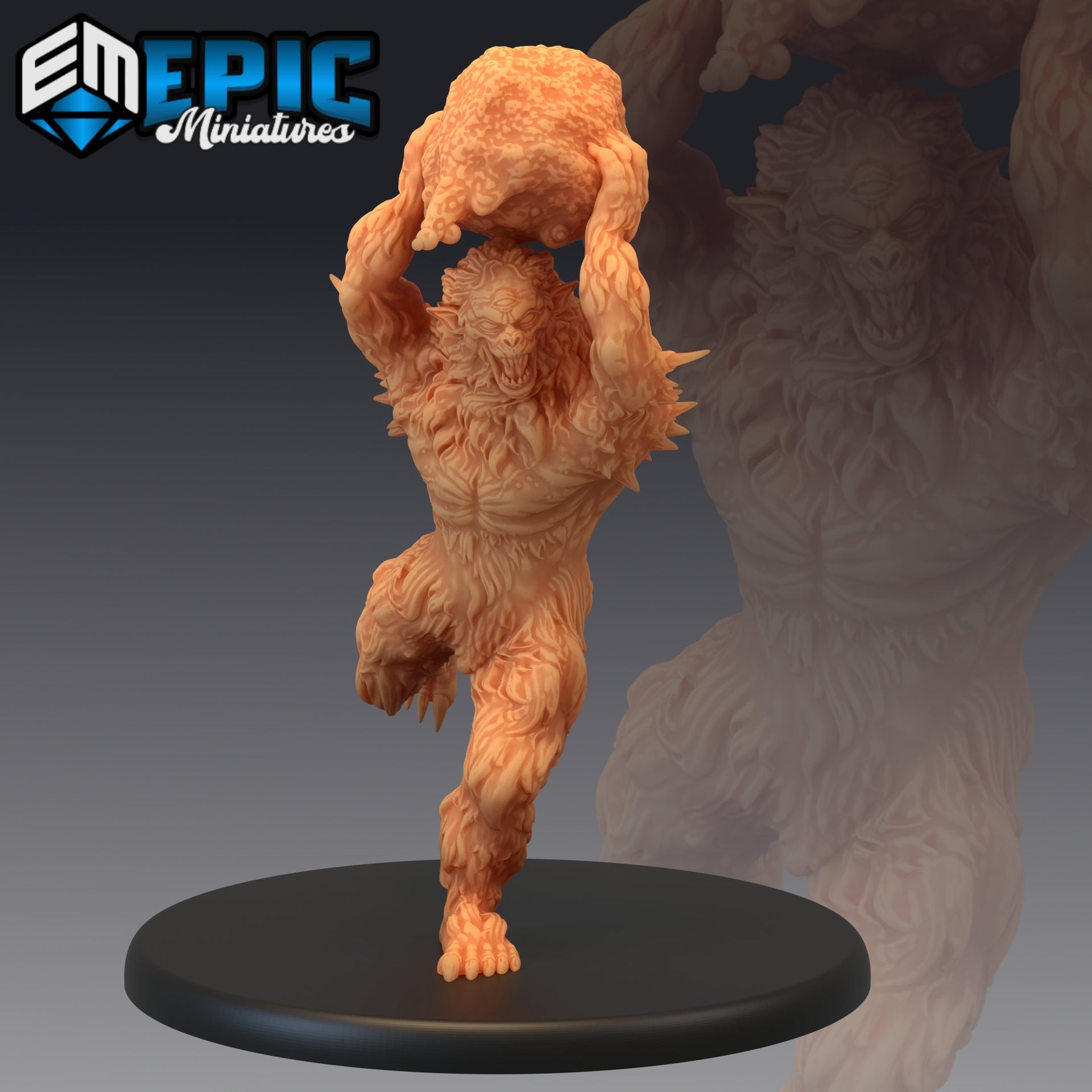 Burrowing Troll - Epic Miniatures 