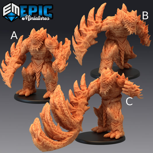 Lava Golem - Epic Miniatures 