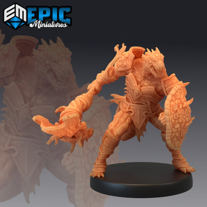Lizardfolk Warrior - Epic Miniatures 
