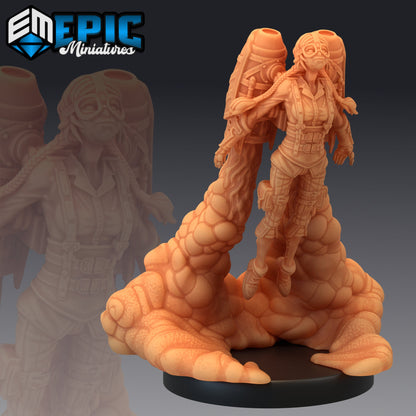 Jetpack Girl Susi - Epic Miniatures 