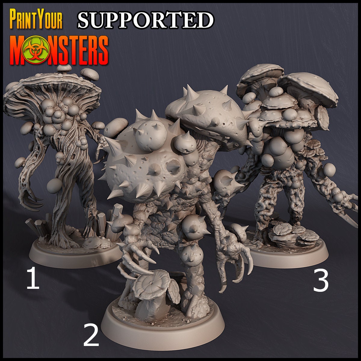 Nightmare Fungi Warriors - Print Your Monsters 