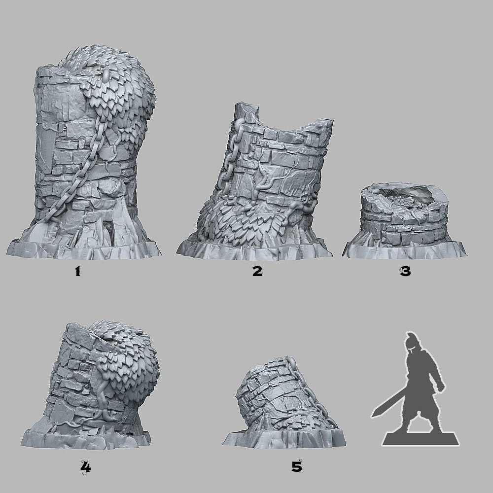 Overgrown Cistern Scatter Terrain - Fantastic Plants and Rocks 