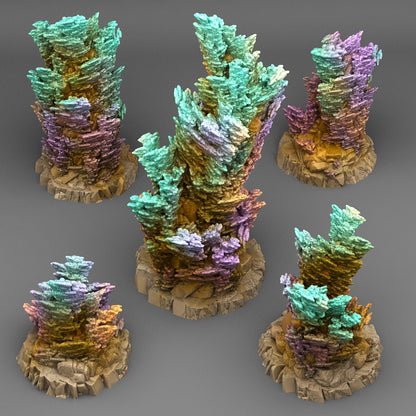 Fairy Kingdom Coral Scatter Terrain - Fantastic Plants and Rocks 