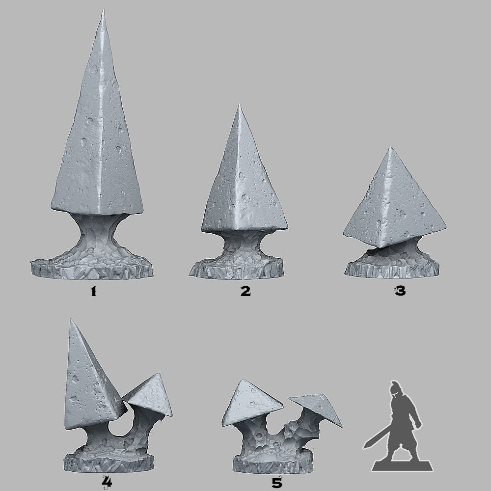 Pyramid Mushrooms Scatter Terrain - Fantastic Plants and Rocks 