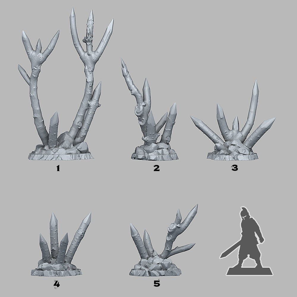 Abandoned Dangerous Sticks Scatter Terrain - Fantastic Plants and Rocks 