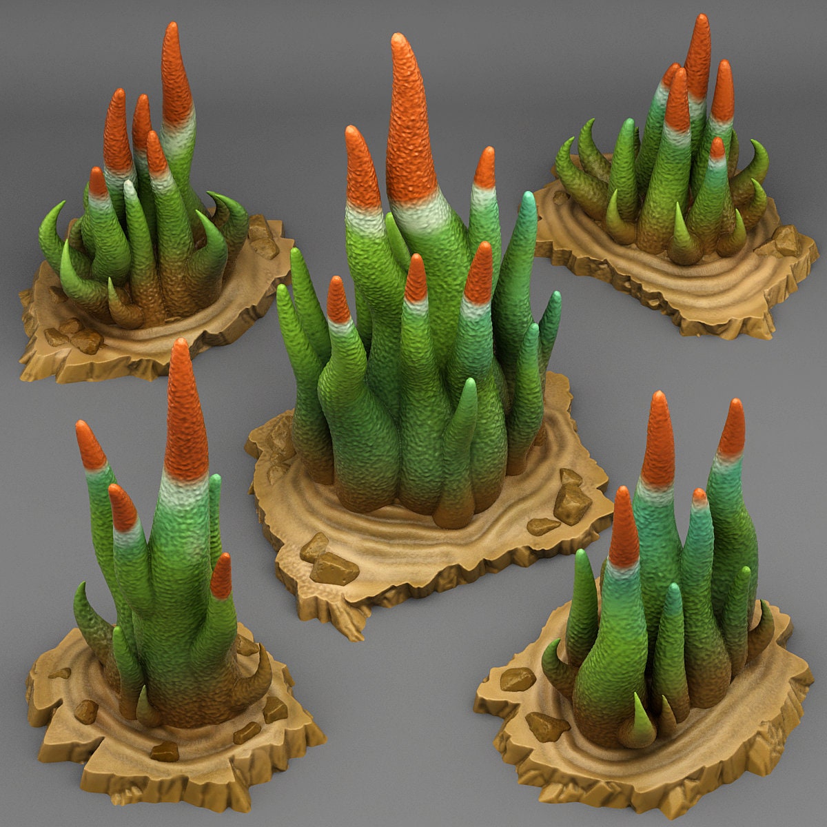 Poisonous Feeler Cactus Scatter Terrain - Fantastic Plants and Rocks 