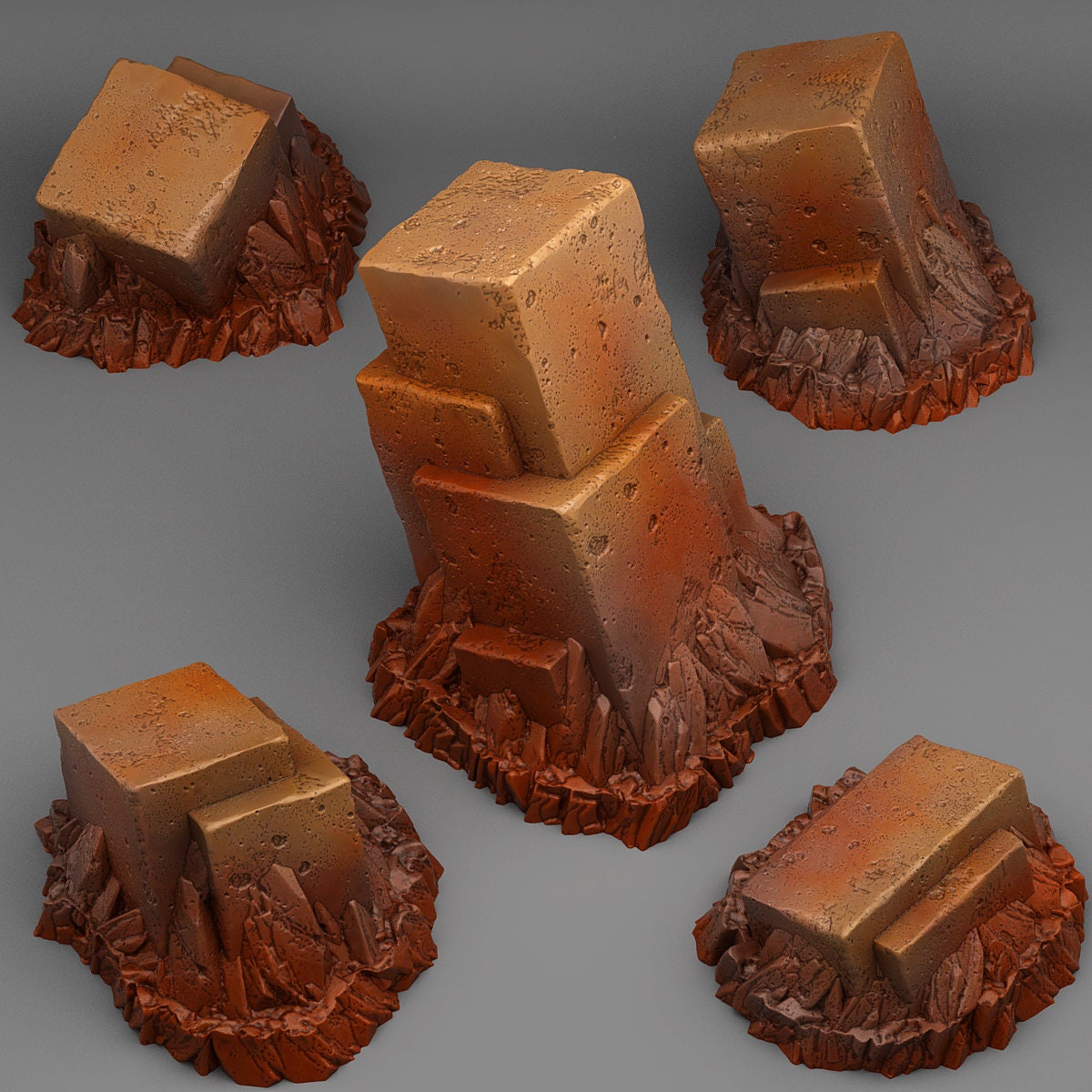 Sugarcube Pillars Scatter Terrain - Fantastic Plants and Rocks 