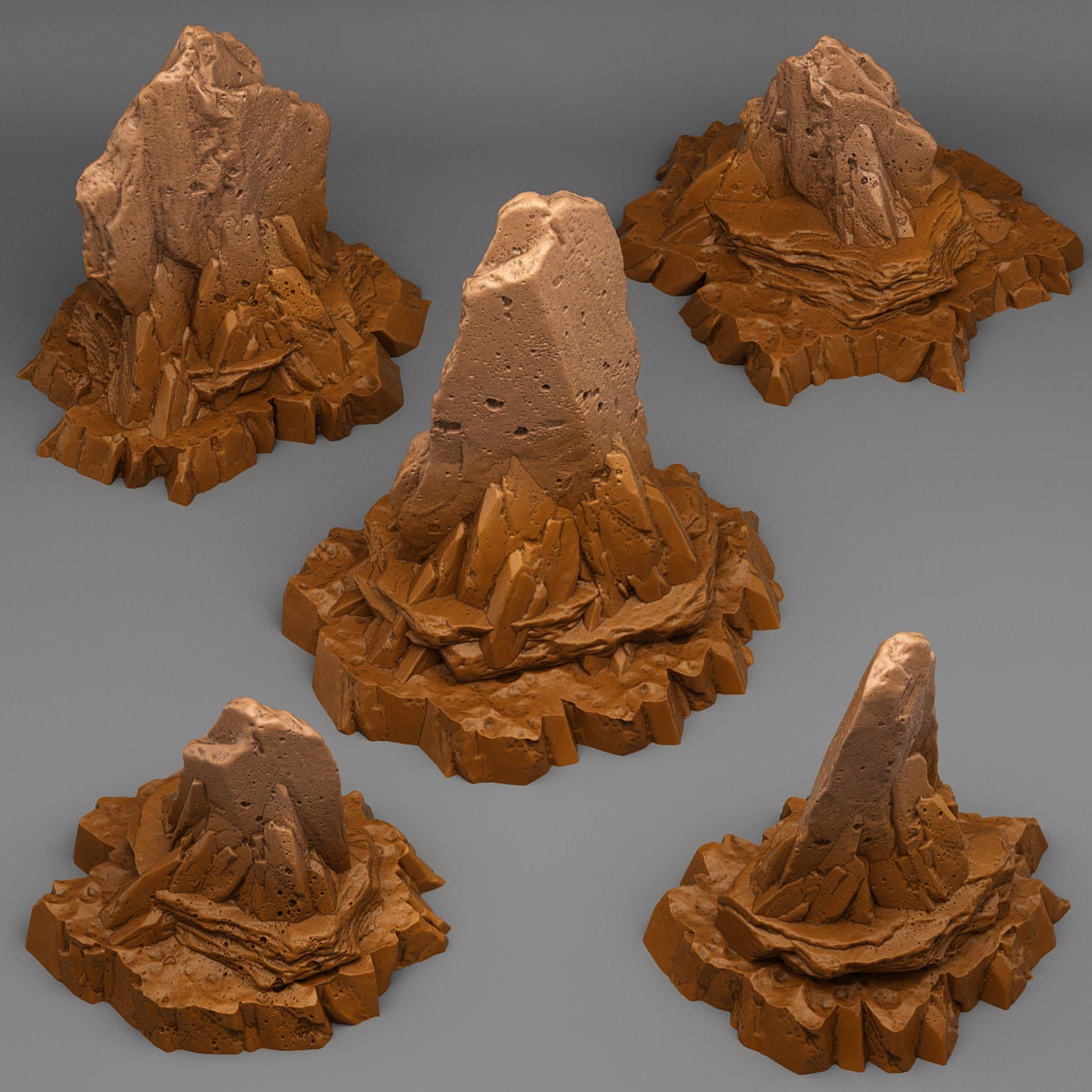 Wasteland Shales Scatter Terrain - Fantastic Plants and Rocks 