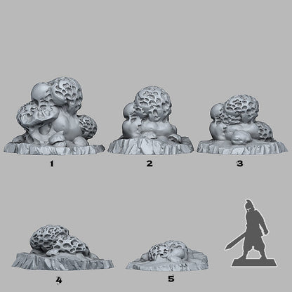 Wormhole Mushrooms Scatter Terrain - Fantastic Plants and Rocks 