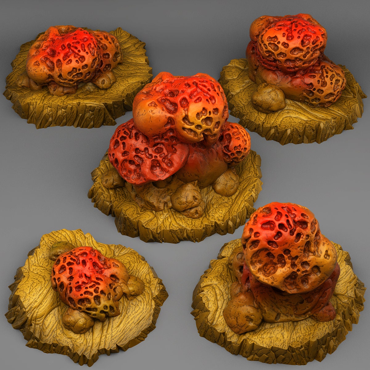 Wormhole Mushrooms Scatter Terrain - Fantastic Plants and Rocks 