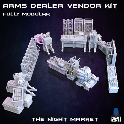 Arms Dealer Vendor Modular Terrain - Print Minis 