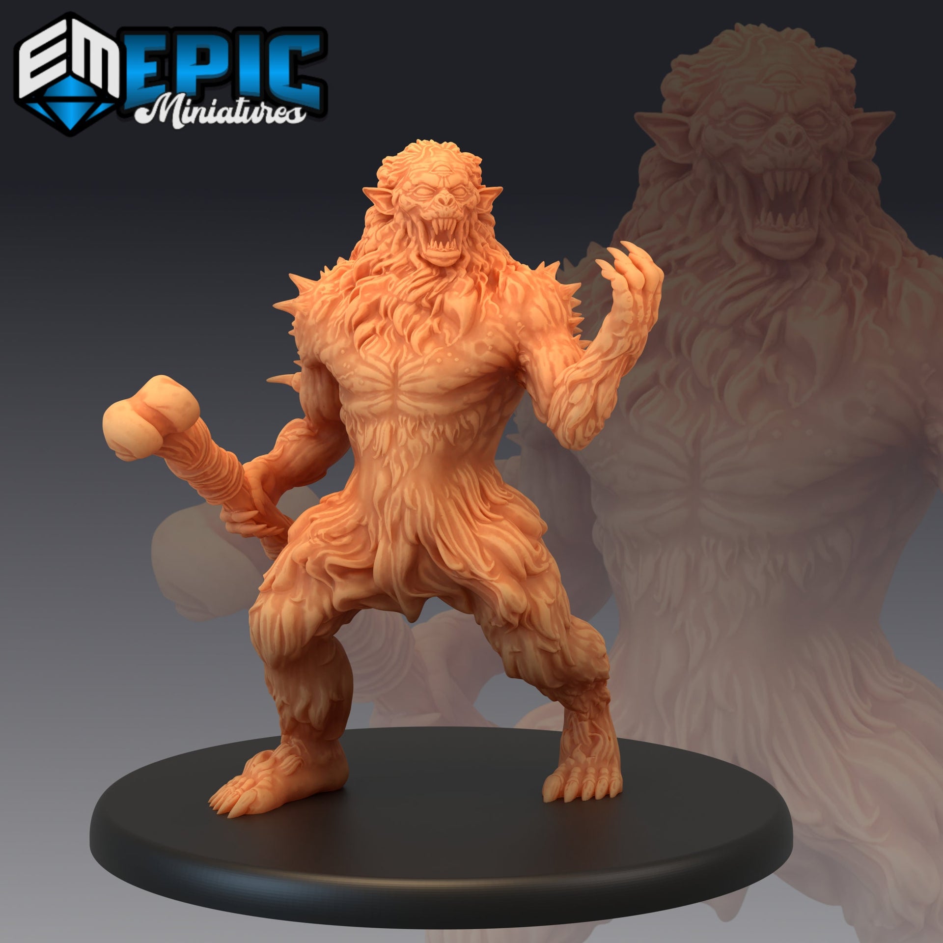 Burrowing Troll - Epic Miniatures 