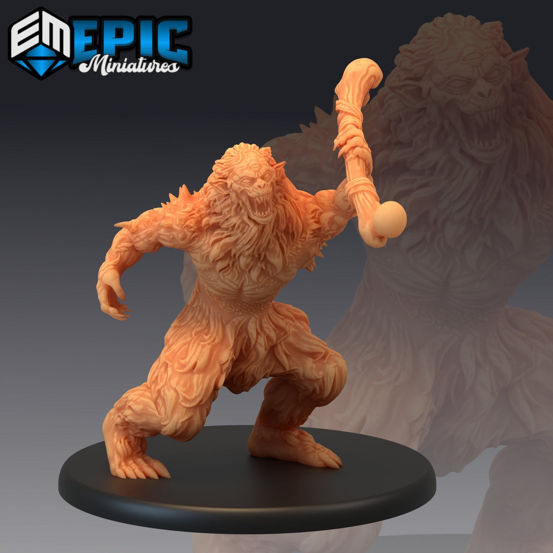 Burrowing Troll - Epic Miniatures 