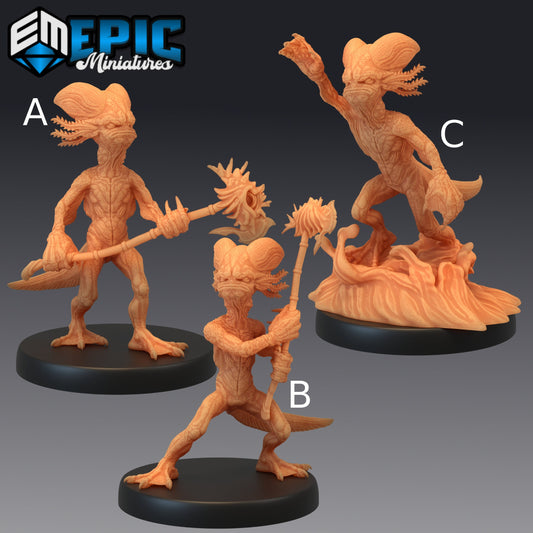Grumpy Axolot lWarrior - Epic Miniatures 