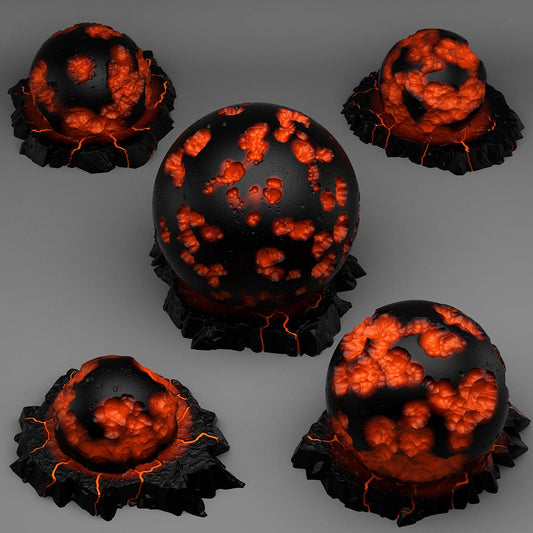 Necrotic Focus Crystals Scatter Terrain - Fantastic Plants and Rocks 