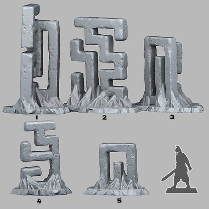 Mysterious Asian Stones Scatter Terrain - Fantastic Plants and Rocks 