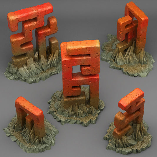 Mysterious Asian Stones Scatter Terrain - Fantastic Plants and Rocks 