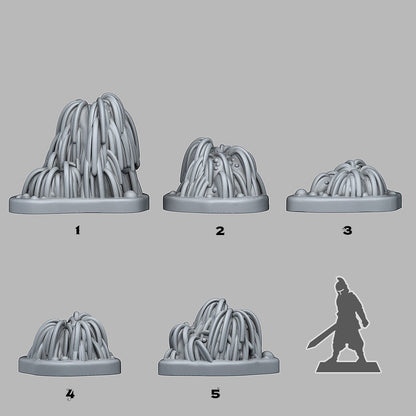 Strange Swamp Willows Scatter Terrain - Fantastic Plants and Rocks 