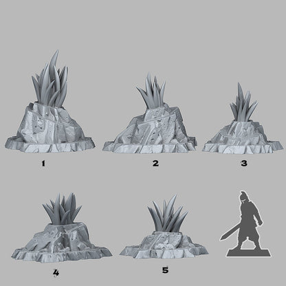 Crown of the Desert Scatter Terrain - Fantastic Plants and Rocks 