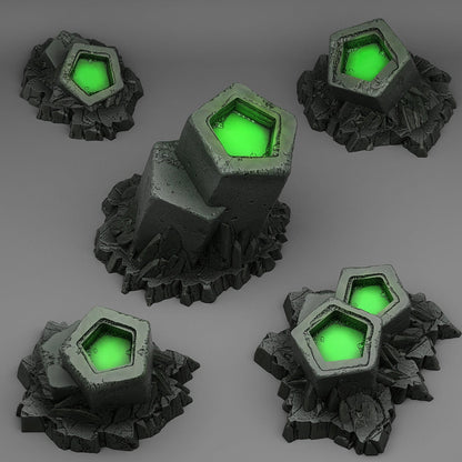 Pentalore Scrying Pools Scatter Terrain - Fantastic Plants and Rocks 