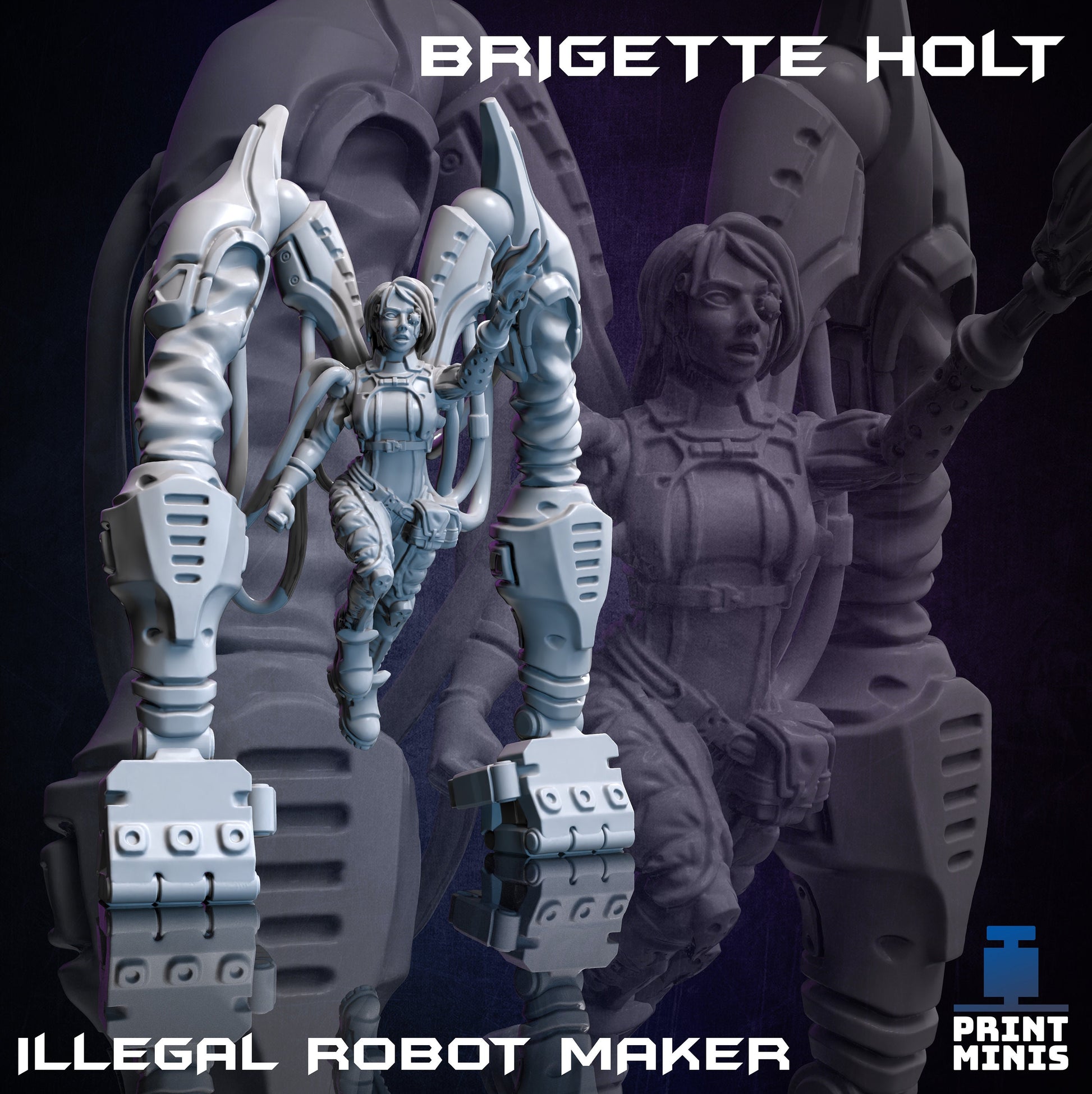 Brigette Holt, Illegal Robot Maker - Print Minis 