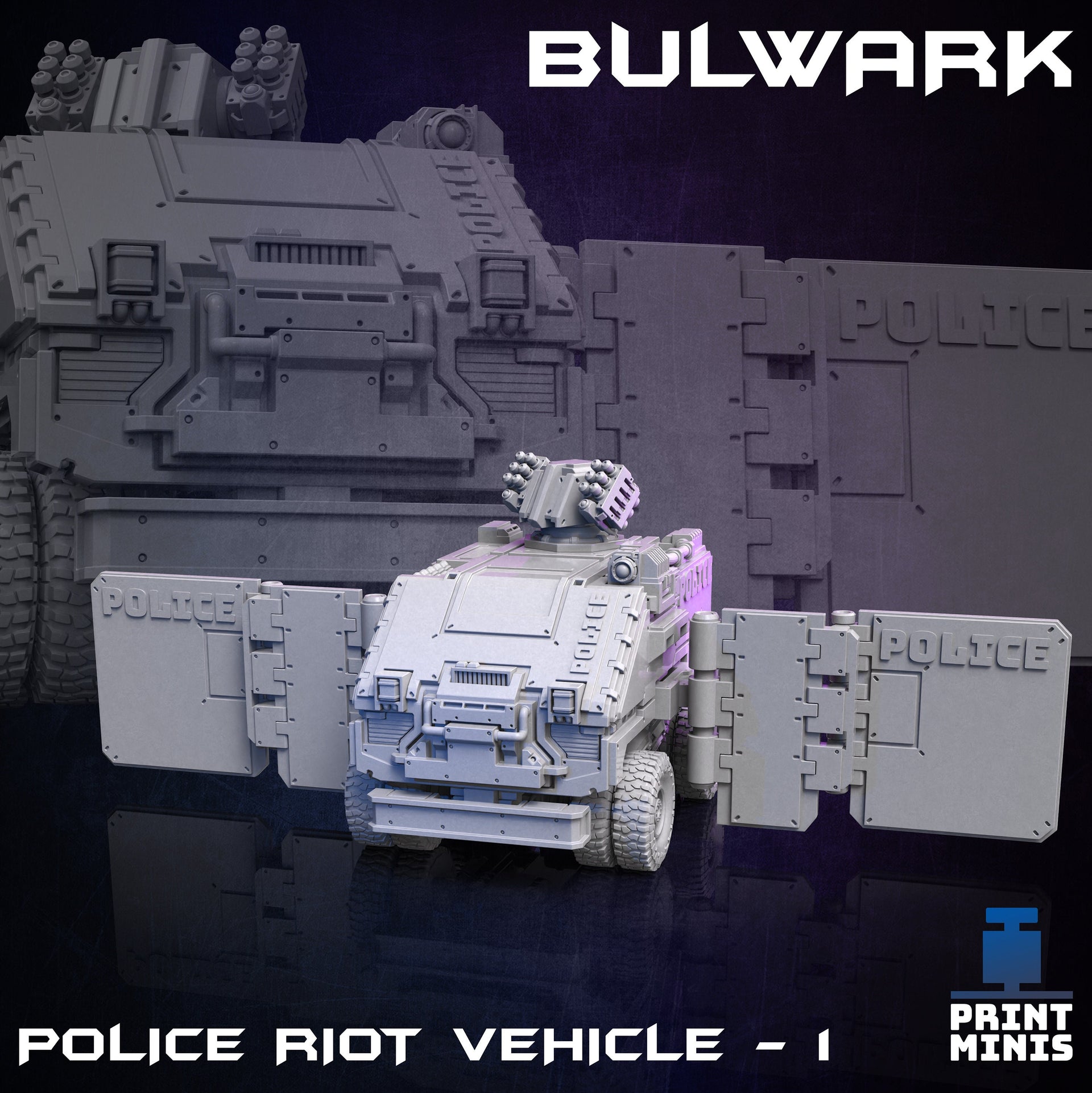 Bulwark Police Raid Vehicle - Print Minis 