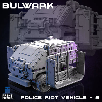 Bulwark Police Raid Vehicle - Print Minis 