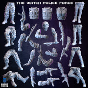 The Watch, Cyberpunk Police - Print Minis 