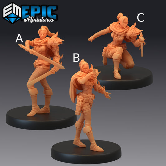 Female Assassin - Epic Miniatures 