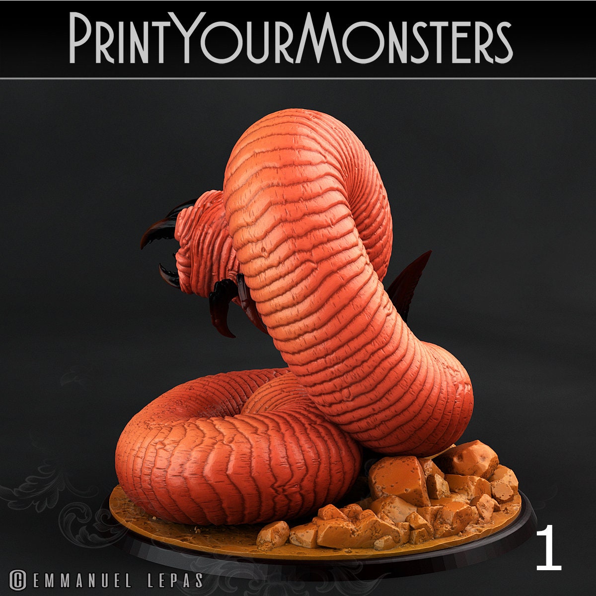 Tomb Grub - Print Your Monsters 